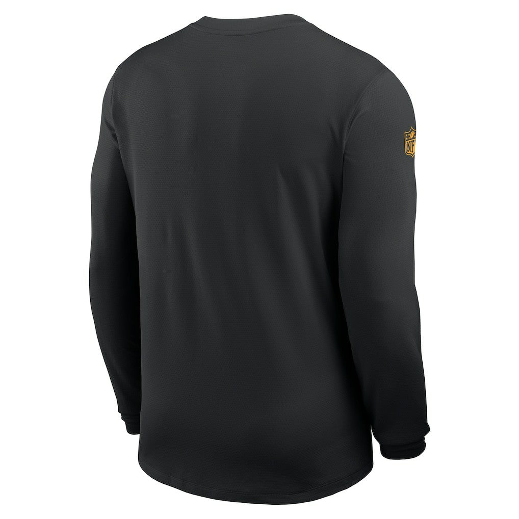 Minnesota Vikings Sideline Coach UV Dri-FIT Long Sleeve Shirt Black