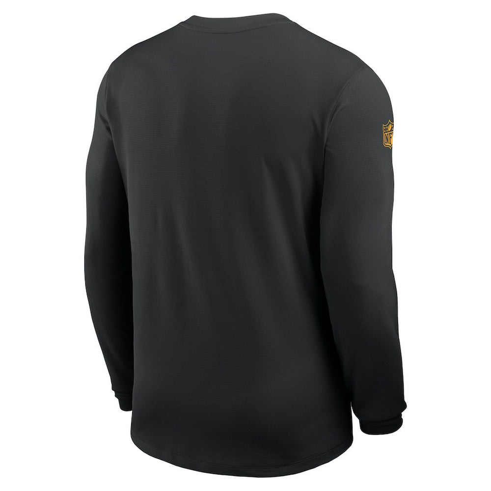 Minnesota Vikings Sideline Coach UV Dri-FIT Long Sleeve Shirt Black