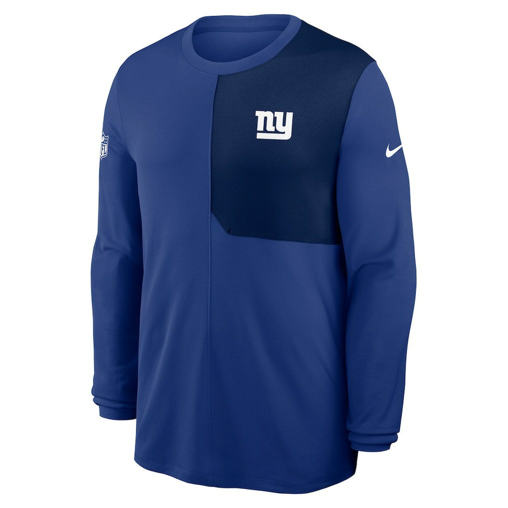 New York Giants Sideline Coach UV Dri-FIT Long Sleeve Shirt Royal