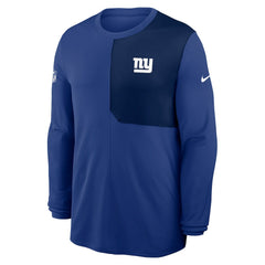 New York Giants Sideline Coach UV Dri-FIT Long Sleeve Shirt Royal