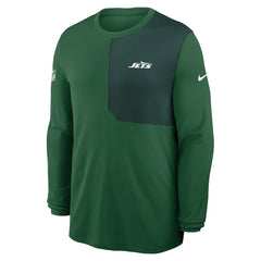 New York Jets Sideline Coach UV Dri-FIT Long Sleeve Shirt Green