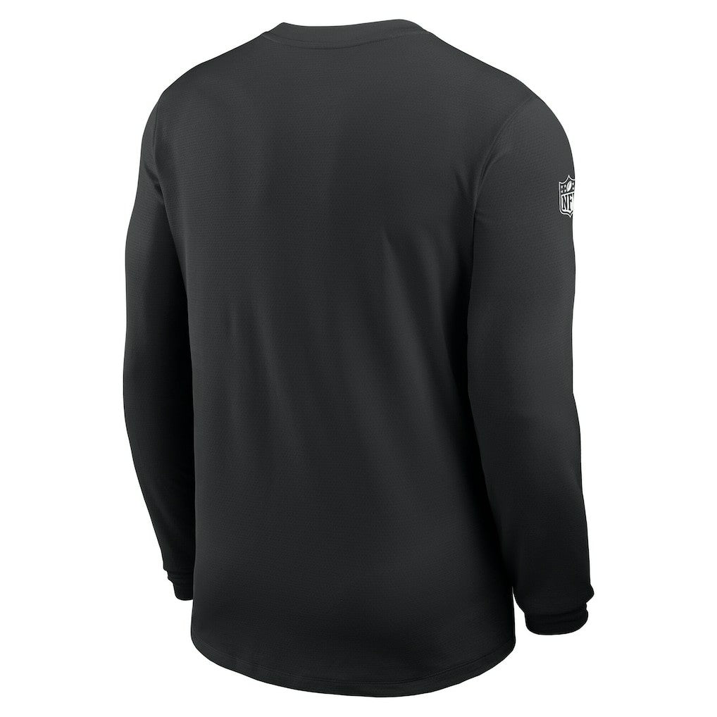 New York Jets Sideline Coach UV Dri-FIT Long Sleeve Shirt Black