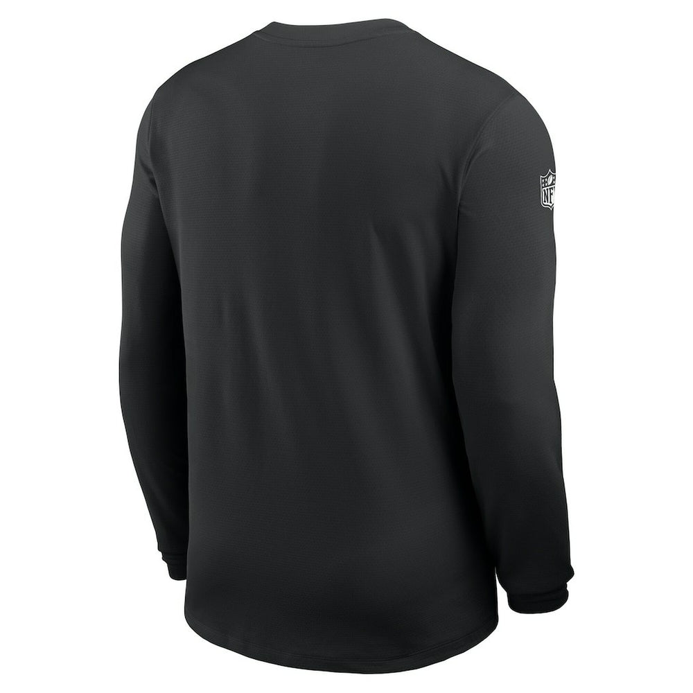New York Jets Sideline Coach UV Dri-FIT Long Sleeve Shirt Black