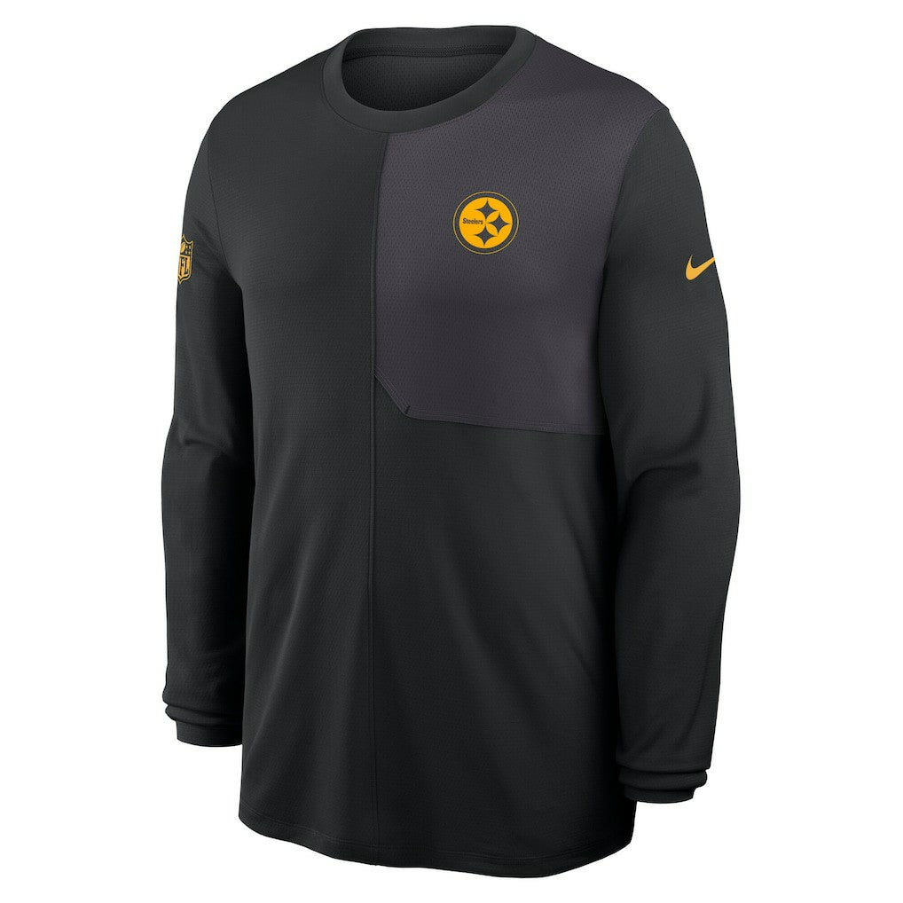 Pittsburgh Steelers Sideline Coach UV Dri-FIT Long Sleeve Shirt Black