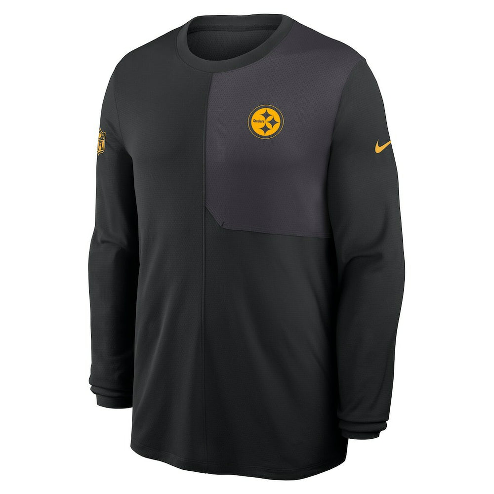 Pittsburgh Steelers Sideline Coach UV Dri-FIT Long Sleeve Shirt Black