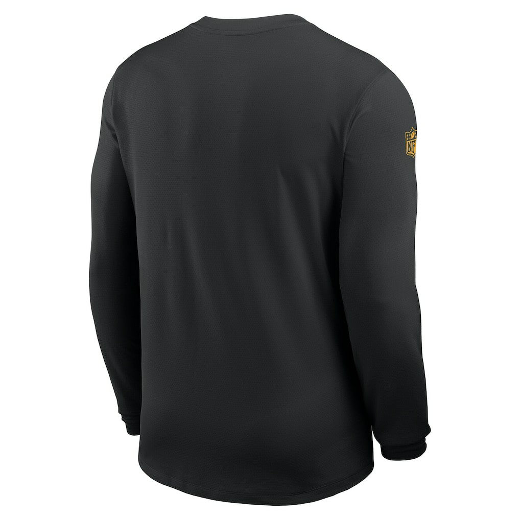 Pittsburgh Steelers Sideline Coach UV Dri-FIT Long Sleeve Shirt Black