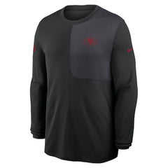 San Francisco 49ers Sideline Coach UV Dri-FIT Long Sleeve Shirt Black