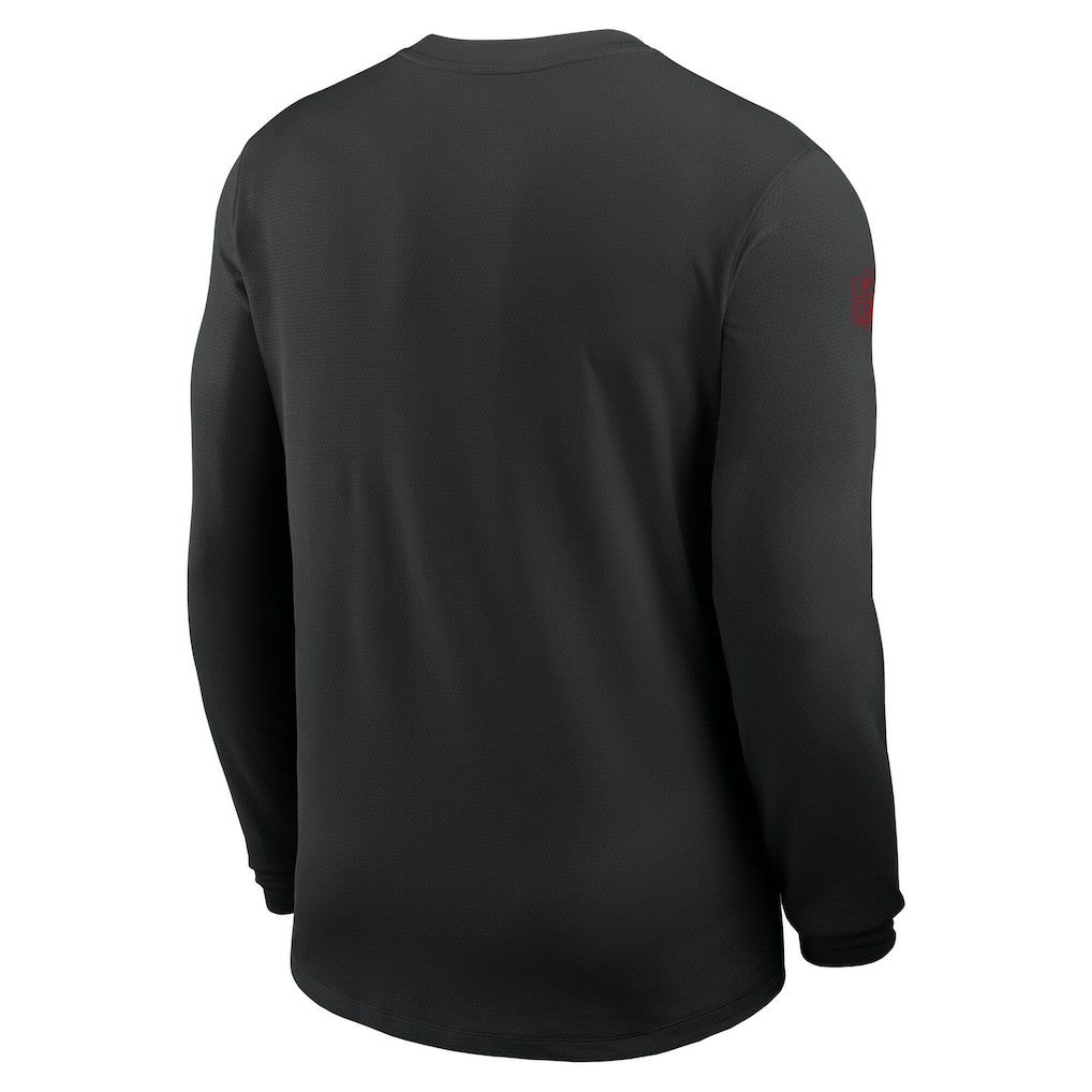 San Francisco 49ers Sideline Coach UV Dri-FIT Long Sleeve Shirt Black