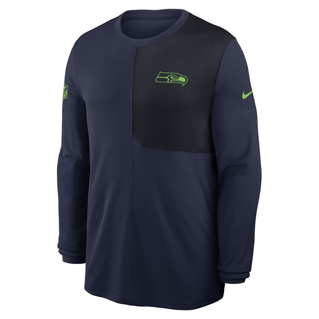 Seattle Seahawks Sideline Coach UV Dri-FIT Long Sleeve Shirt College Navy