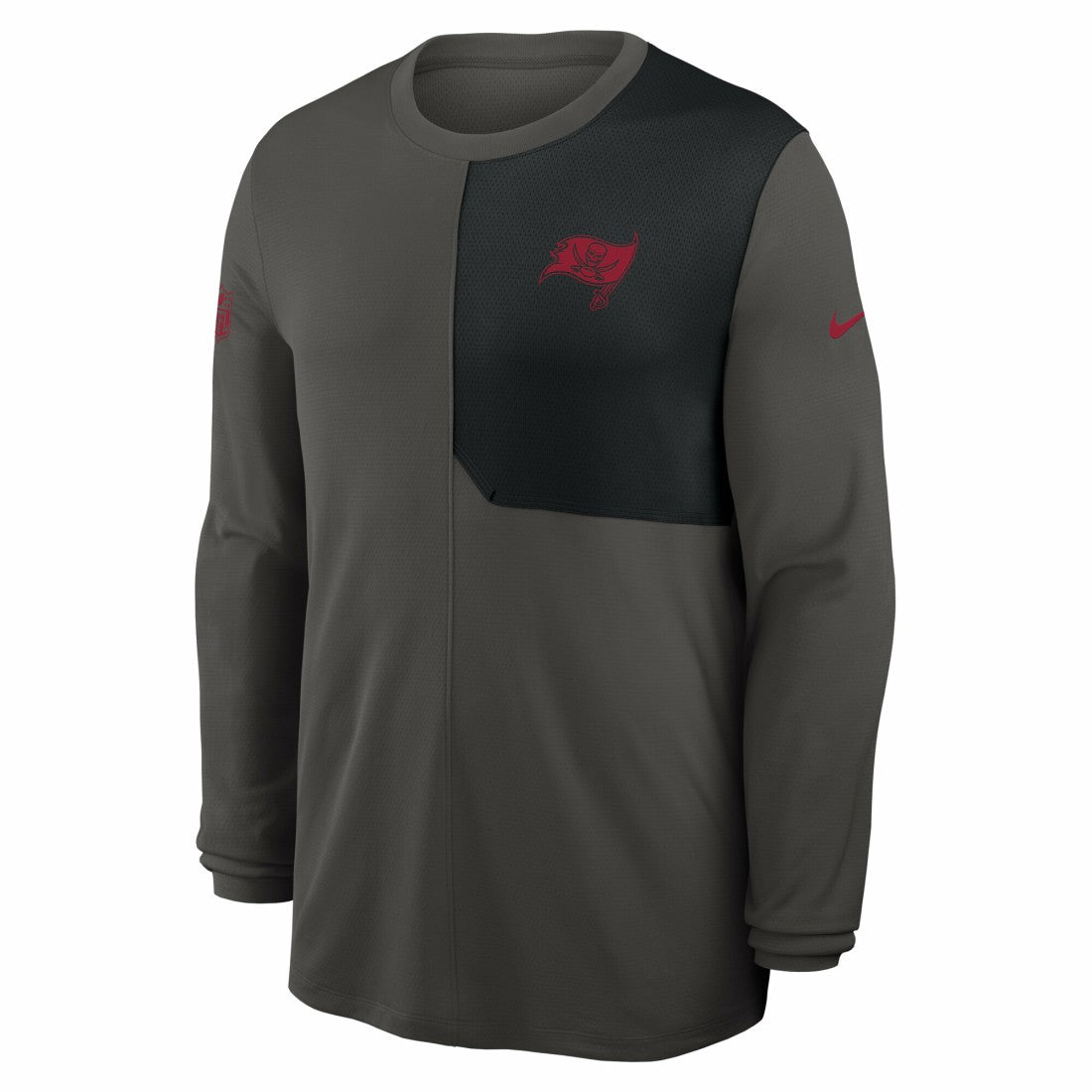 Tampa Bay Buccaneers Sideline Coach UV Dri-FIT Long Sleeve Shirt Pewter