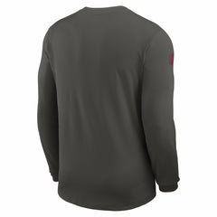 Tampa Bay Buccaneers Sideline Coach UV Dri-FIT Long Sleeve Shirt Pewter