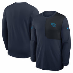 Tennessee Titans Sideline Coach UV Dri-FIT Long Sleeve Shirt Navy