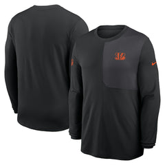 Cincinnati Bengals Sideline Coach UV Dri-FIT Long Sleeve Shirt Black