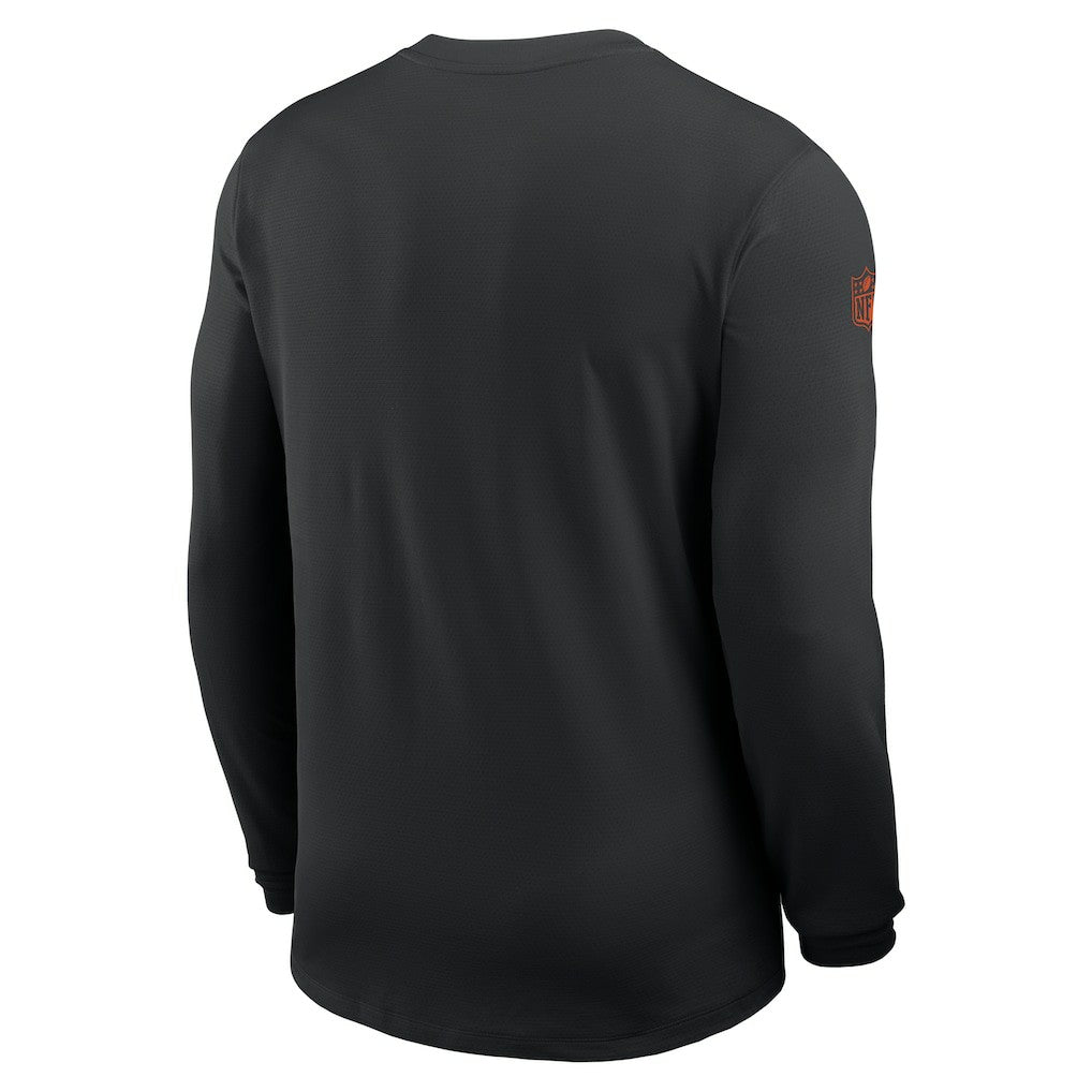 Cincinnati Bengals Sideline Coach UV Dri-FIT Long Sleeve Shirt Black