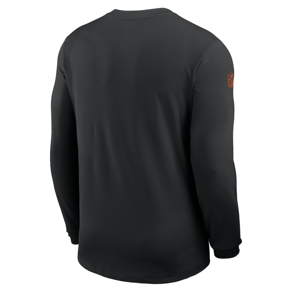 Cincinnati Bengals Sideline Coach UV Dri-FIT Long Sleeve Shirt Black