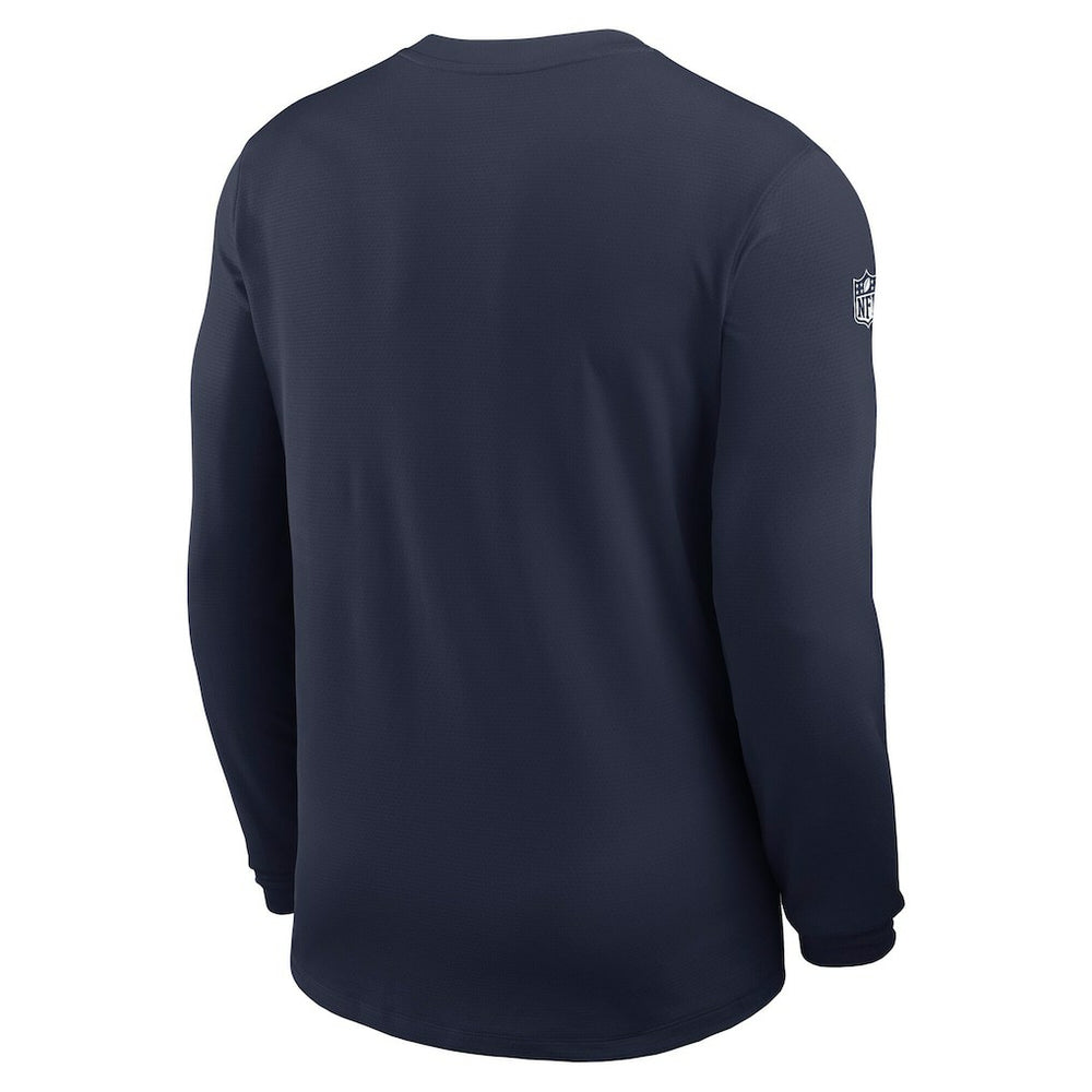 Dallas Cowboys Sideline Coach UV Dri-FIT Long Sleeve Shirt Navy