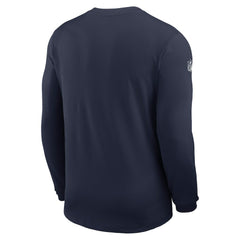 Dallas Cowboys Sideline Coach UV Dri-FIT Long Sleeve Shirt Navy