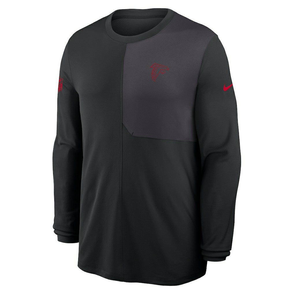 Atlanta Falcons Sideline Coach UV Dri-FIT Long Sleeve Shirt Black