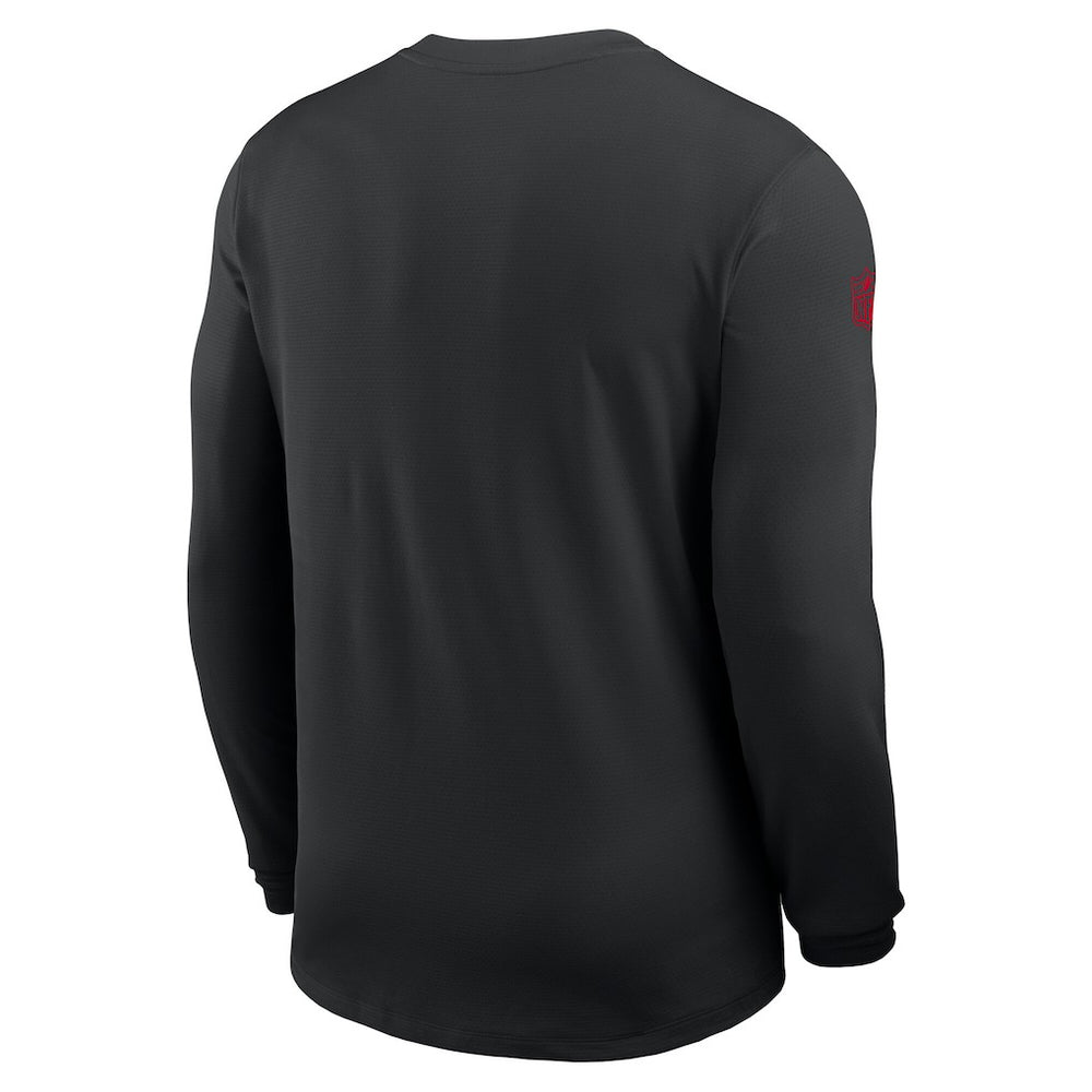 Atlanta Falcons Sideline Coach UV Dri-FIT Long Sleeve Shirt Black