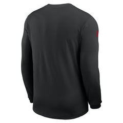 Atlanta Falcons Sideline Coach UV Dri-FIT Long Sleeve Shirt Black