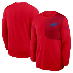 Buffalo Bills Sideline Coach UV Dri-FIT Long Sleeve Shirt Red
