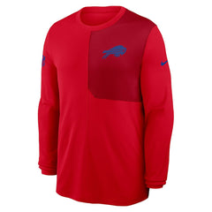 Buffalo Bills Sideline Coach UV Dri-FIT Long Sleeve Shirt Red