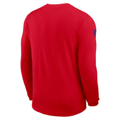 Buffalo Bills Sideline Coach UV Dri-FIT Long Sleeve Shirt Red