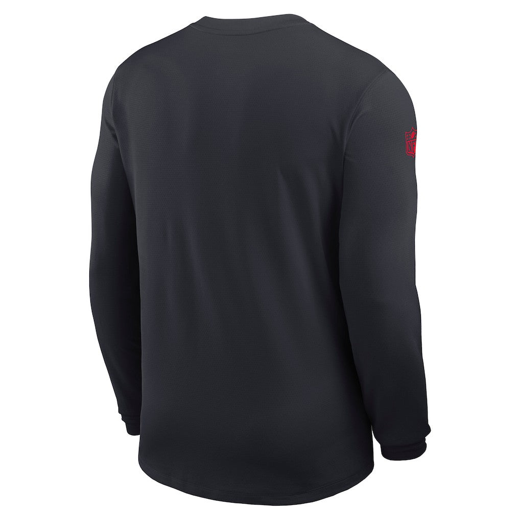 Houston Texans Sideline Coach UV Dri-FIT Long Sleeve Shirt Navy