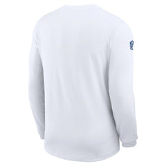 Indianapolis Colts Sideline Coach UV Dri-FIT Long Sleeve Shirt White
