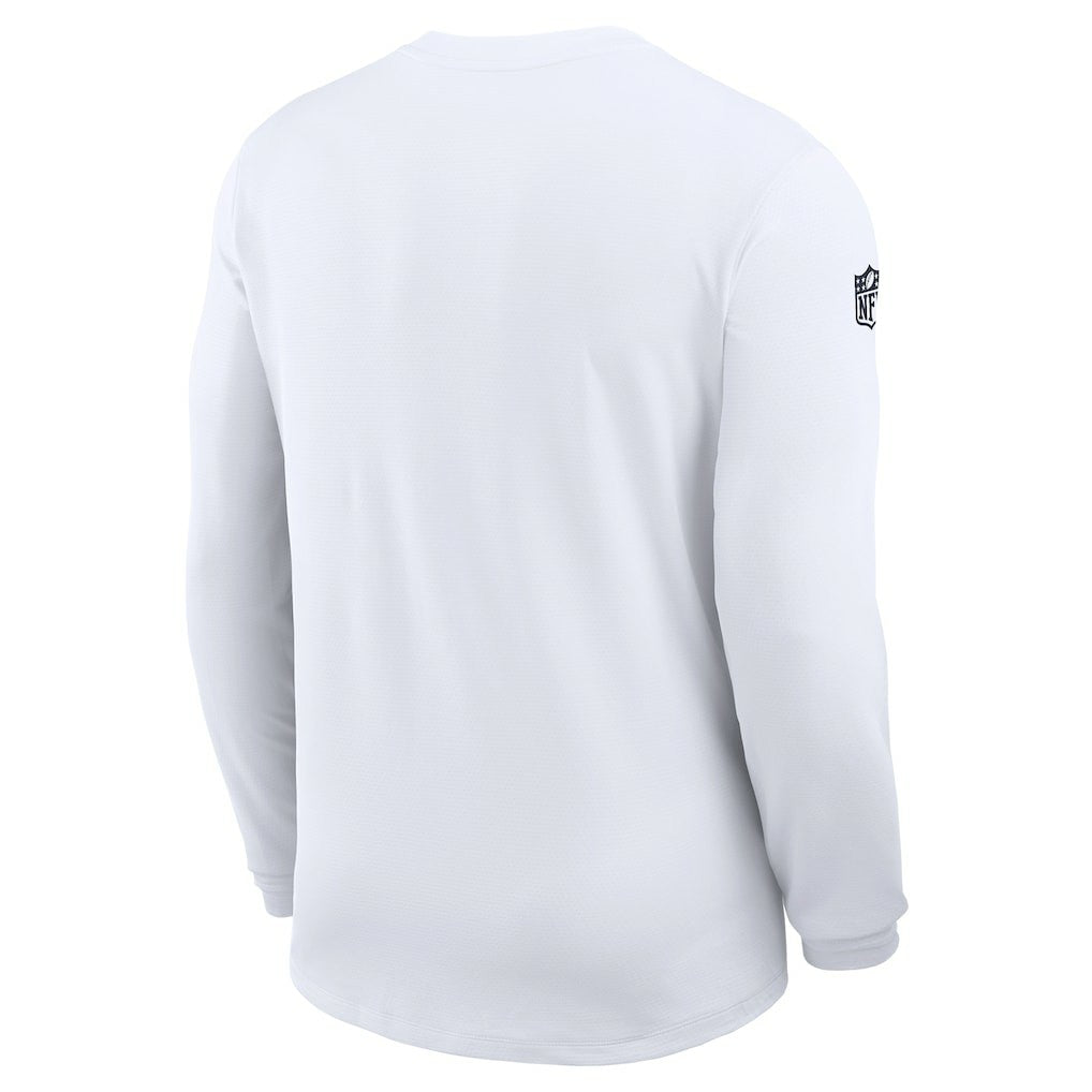 Dallas Cowboys Sideline Coach UV Dri-FIT Long Sleeve Shirt White