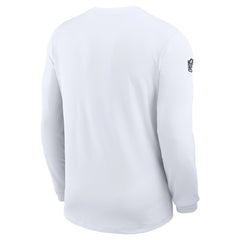 Dallas Cowboys Sideline Coach UV Dri-FIT Long Sleeve Shirt White