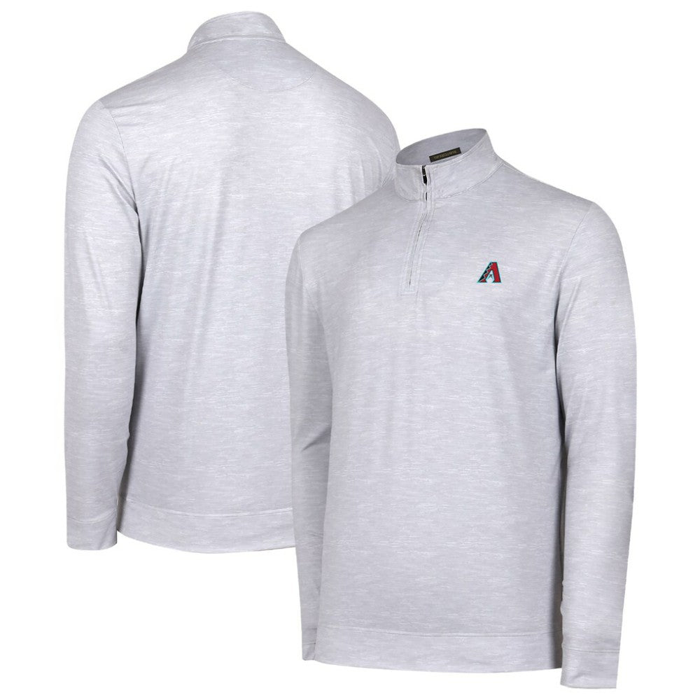 Arizona Diamondbacks Sublime Tri-Blend Quarter-Zip Jacket - Gray Jackets