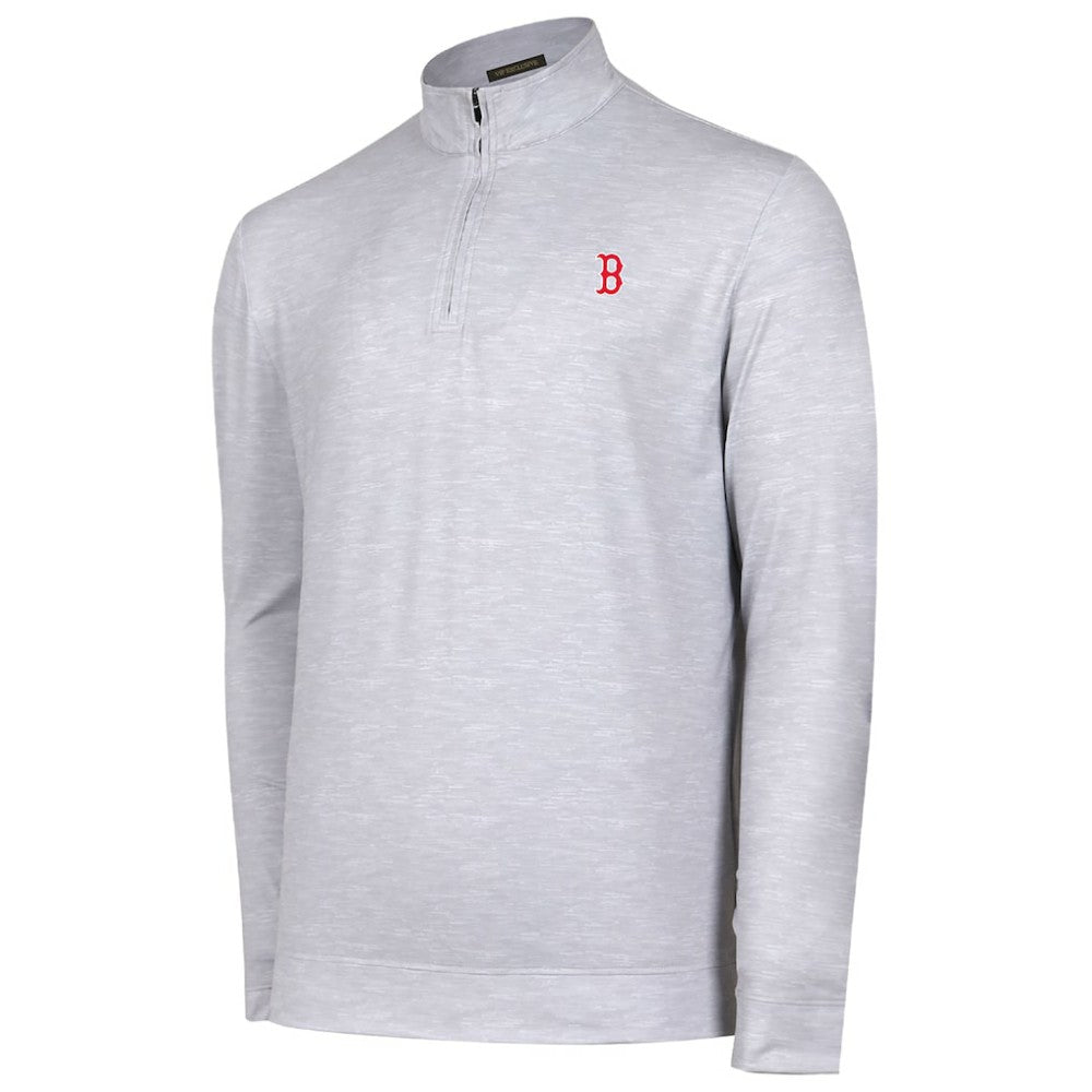 Boston Red Sox Sublime Tri-Blend Quarter-Zip Jacket - Gray Jackets