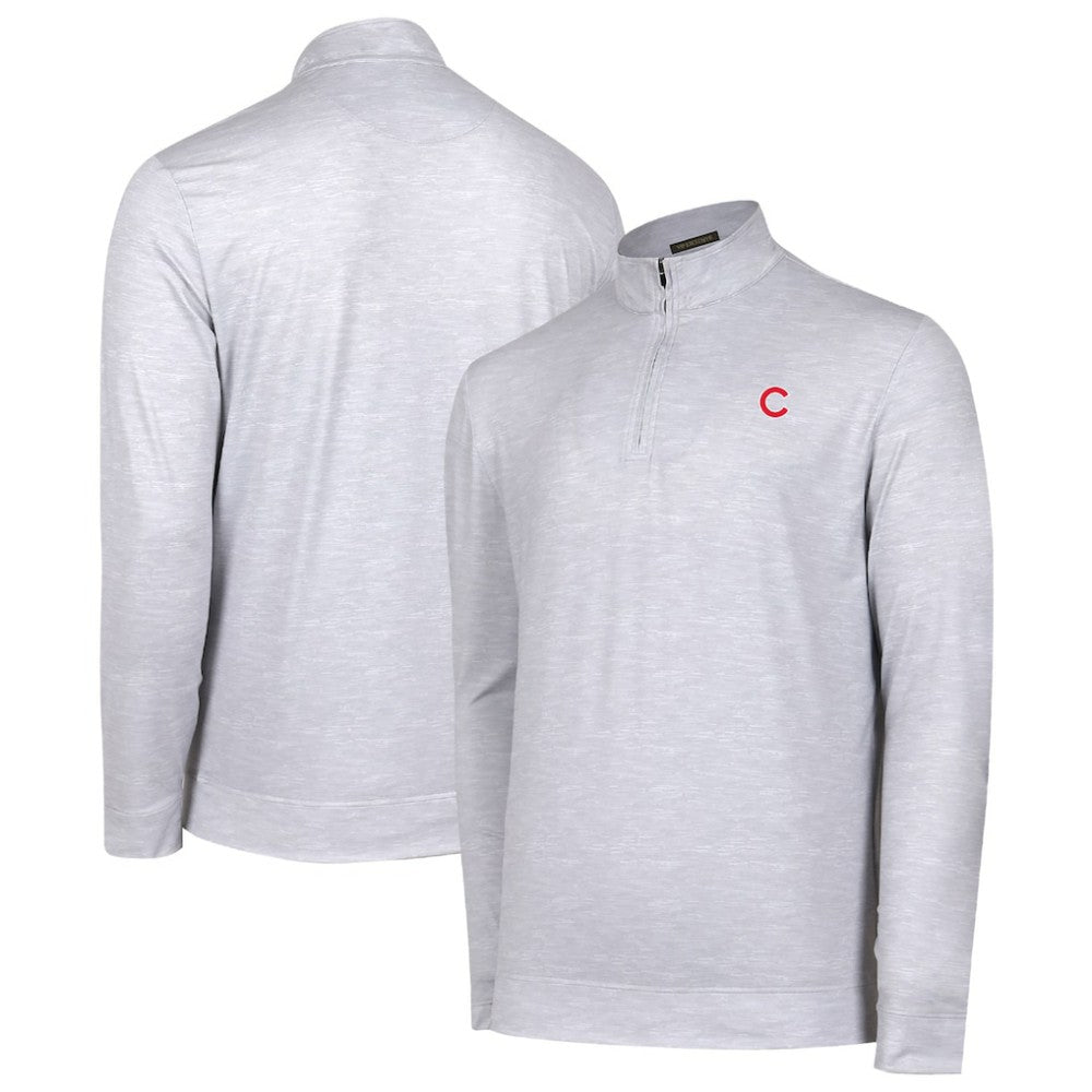 Chicago Cubs Sublime Tri-Blend Quarter-Zip Jacket - Gray Jackets