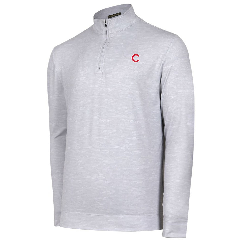 Chicago Cubs Sublime Tri-Blend Quarter-Zip Jacket - Gray Jackets