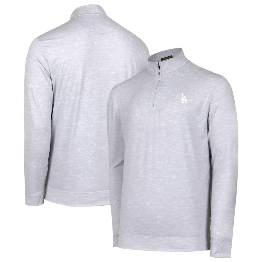 Los Angeles Dodgers Sublime Tri-Blend Quarter-Zip Jacket - Gray Jackets