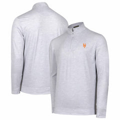New York Mets Sublime Tri-Blend Quarter-Zip Jacket - Gray Jackets
