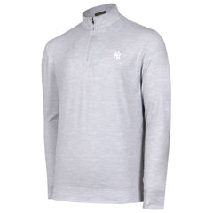 New York Yankees Sublime Tri-Blend Quarter-Zip Jacket - Gray Jackets