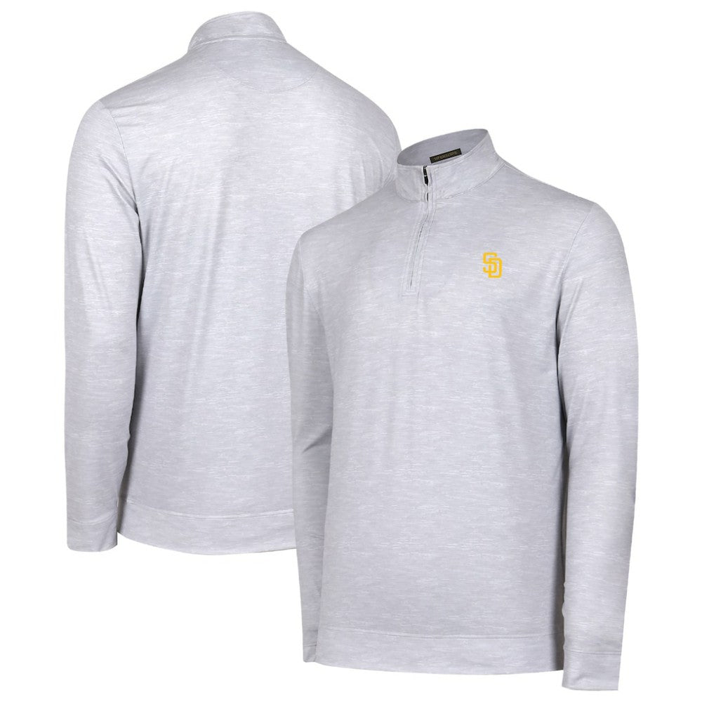 San Diego Padres Sublime Tri-Blend Quarter-Zip Jacket - Gray Jackets
