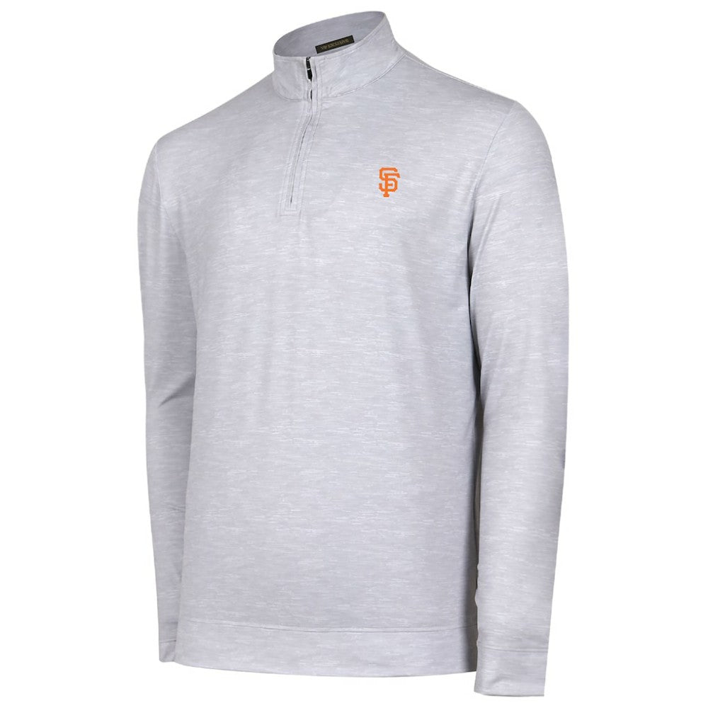 San Francisco Giants Sublime Tri-Blend Quarter-Zip Jacket - Gray Jackets