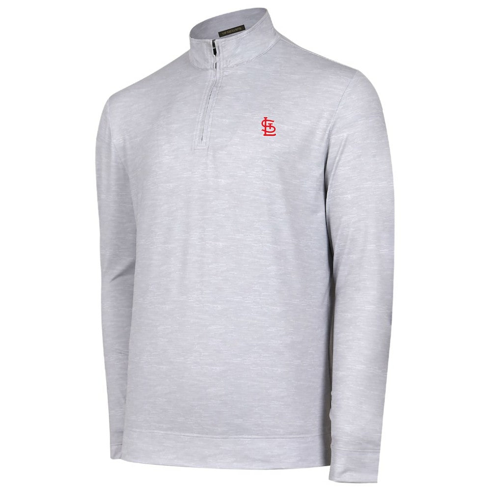 St. Louis Cardinals Sublime Tri-Blend Quarter-Zip Jacket - Gray Jackets