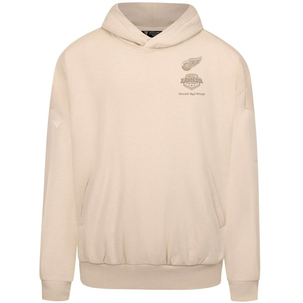 NHL Detroit Red Wings Levelwear Contact Stamp Pullover Hoodie - Cream