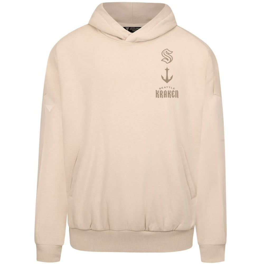 NHL Seattle Kraken Levelwear Contact Stamp Pullover Hoodie - Cream