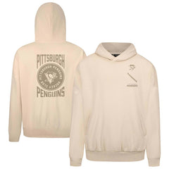 NHL Pittsburgh Penguins Levelwear Contact Stamp Pullover Hoodie - Cream