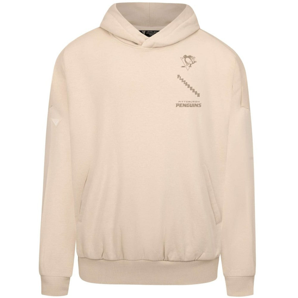 NHL Pittsburgh Penguins Levelwear Contact Stamp Pullover Hoodie - Cream