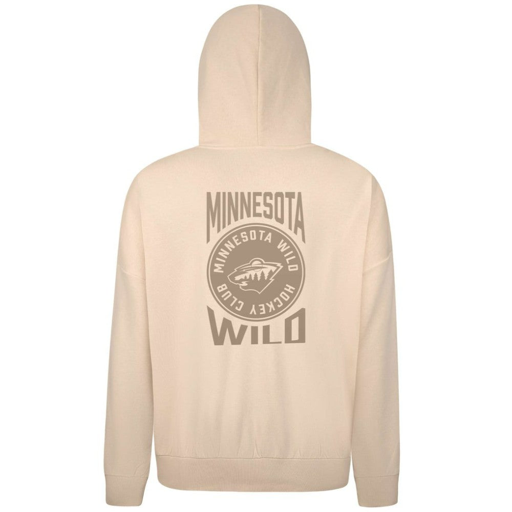 NHL Minnesota Wild Levelwear Contact Stamp Pullover Hoodie - Cream