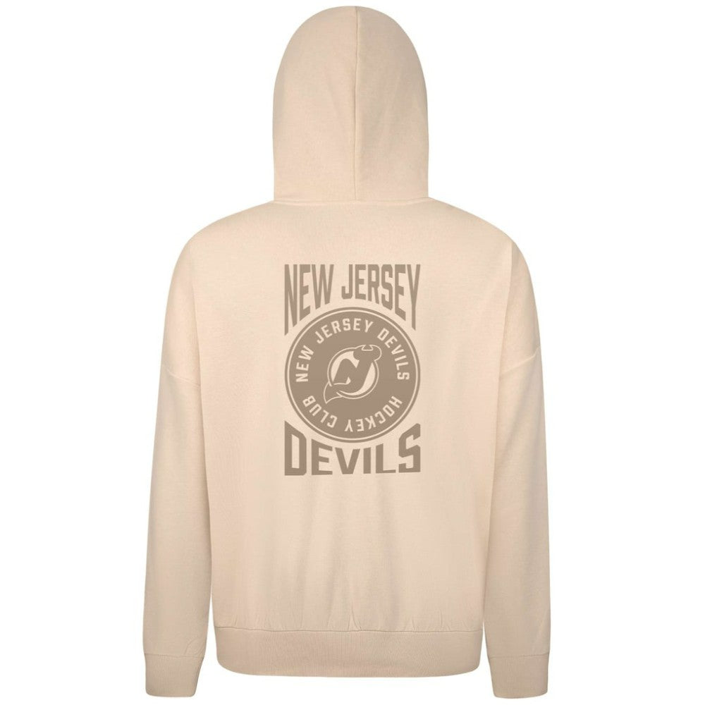 NHL New Jersey Devils Levelwear Contact Stamp Pullover Hoodie - Cream