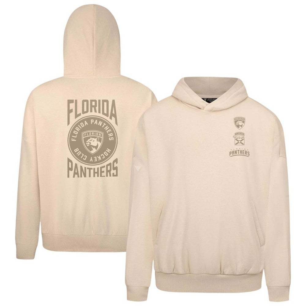 NHL Florida Panthers Levelwear Contact Stamp Pullover Hoodie - Cream