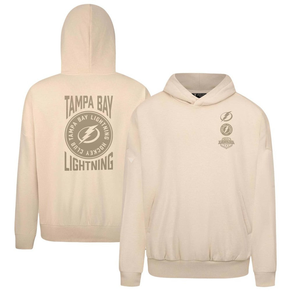 NHL Tampa Bay Lightning Levelwear Contact Stamp Pullover Hoodie - Cream