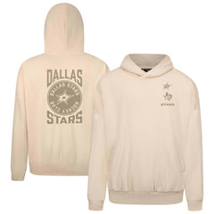 NHL Dallas Stars Levelwear Contact Stamp Pullover Hoodie - Cream